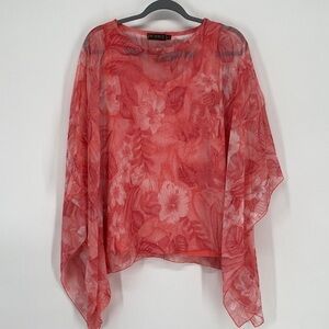 Picadilly Fashions Caftan Kaftan Style Top With Matching Tank Size Medium